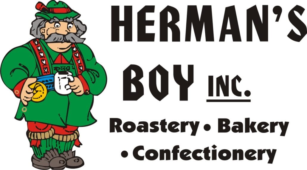 herman's boy inc. logo - roastery, bakery, confectionary